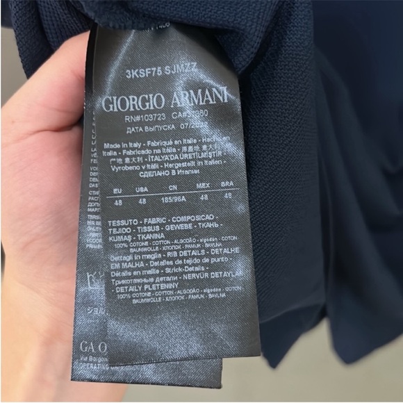 Giorgio Armani Men’s Tipped Polo shirts - Picture 7 of 10
